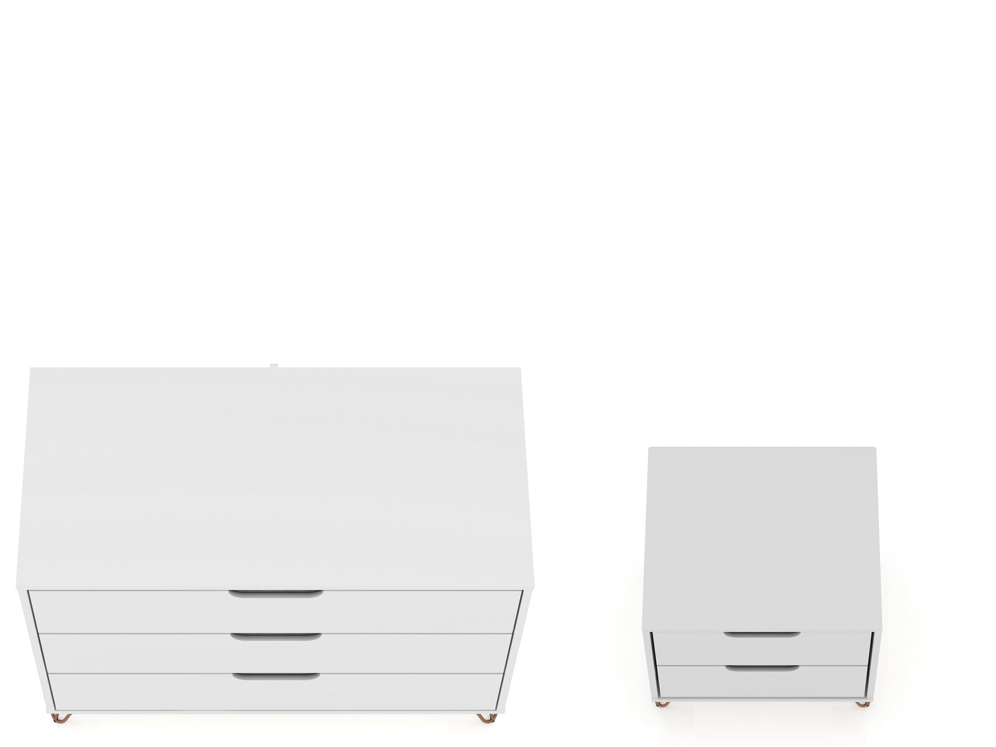 Manhattan Comfort 2-Piece Rockefeller Dresser and Nightstand