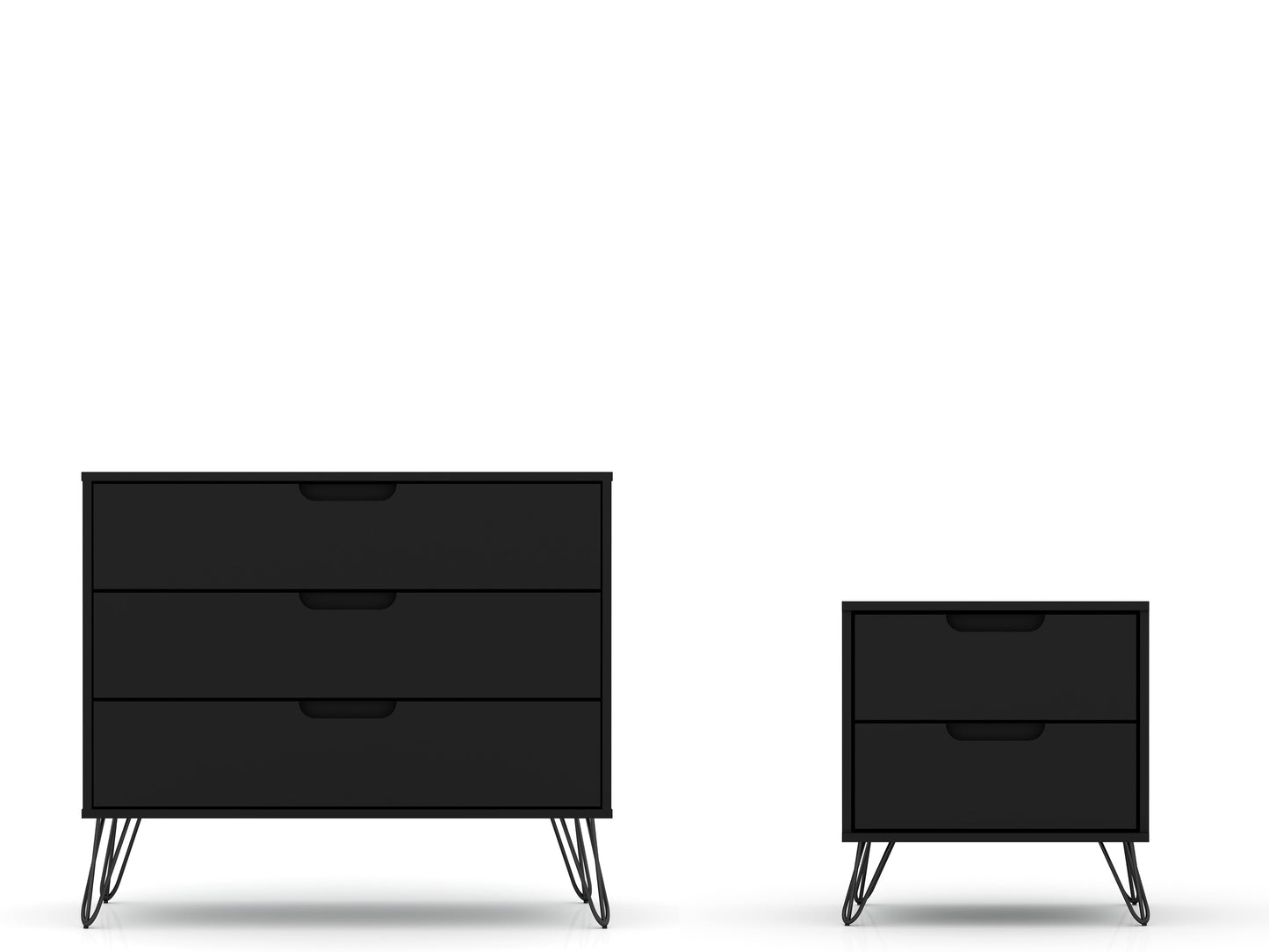 Manhattan Comfort 2-Piece Rockefeller Dresser and Nightstand