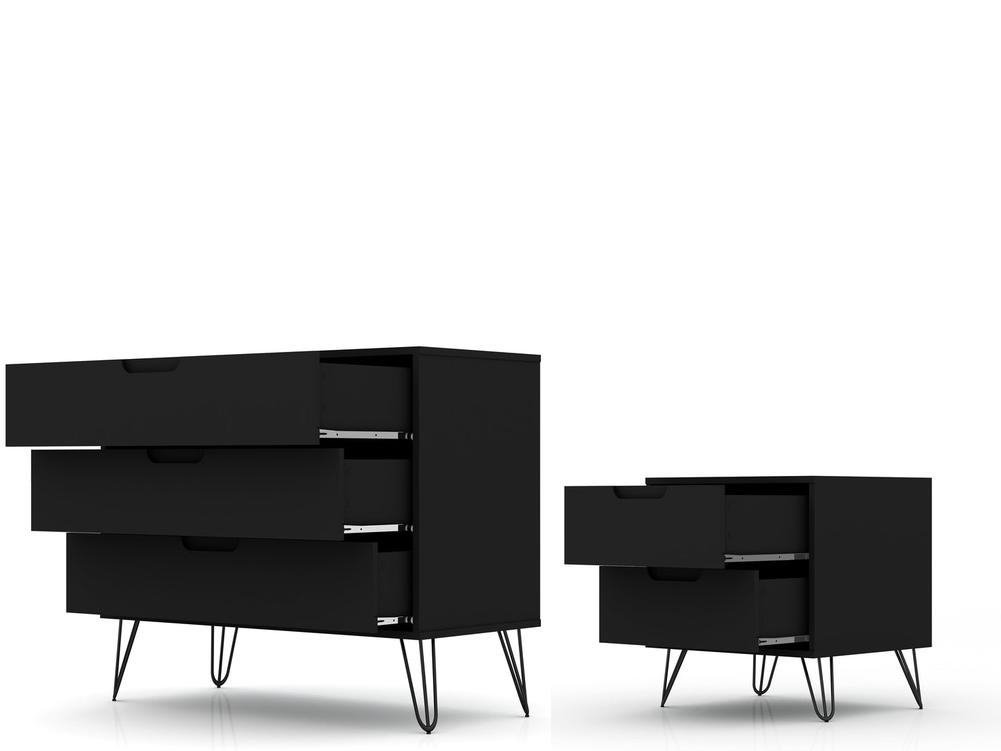 Manhattan Comfort 2-Piece Rockefeller Dresser and Nightstand