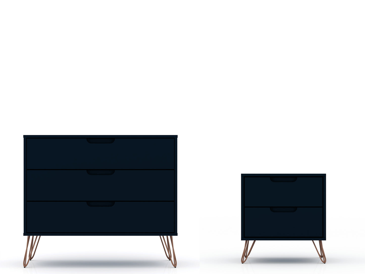 Manhattan Comfort 2-Piece Rockefeller Dresser and Nightstand