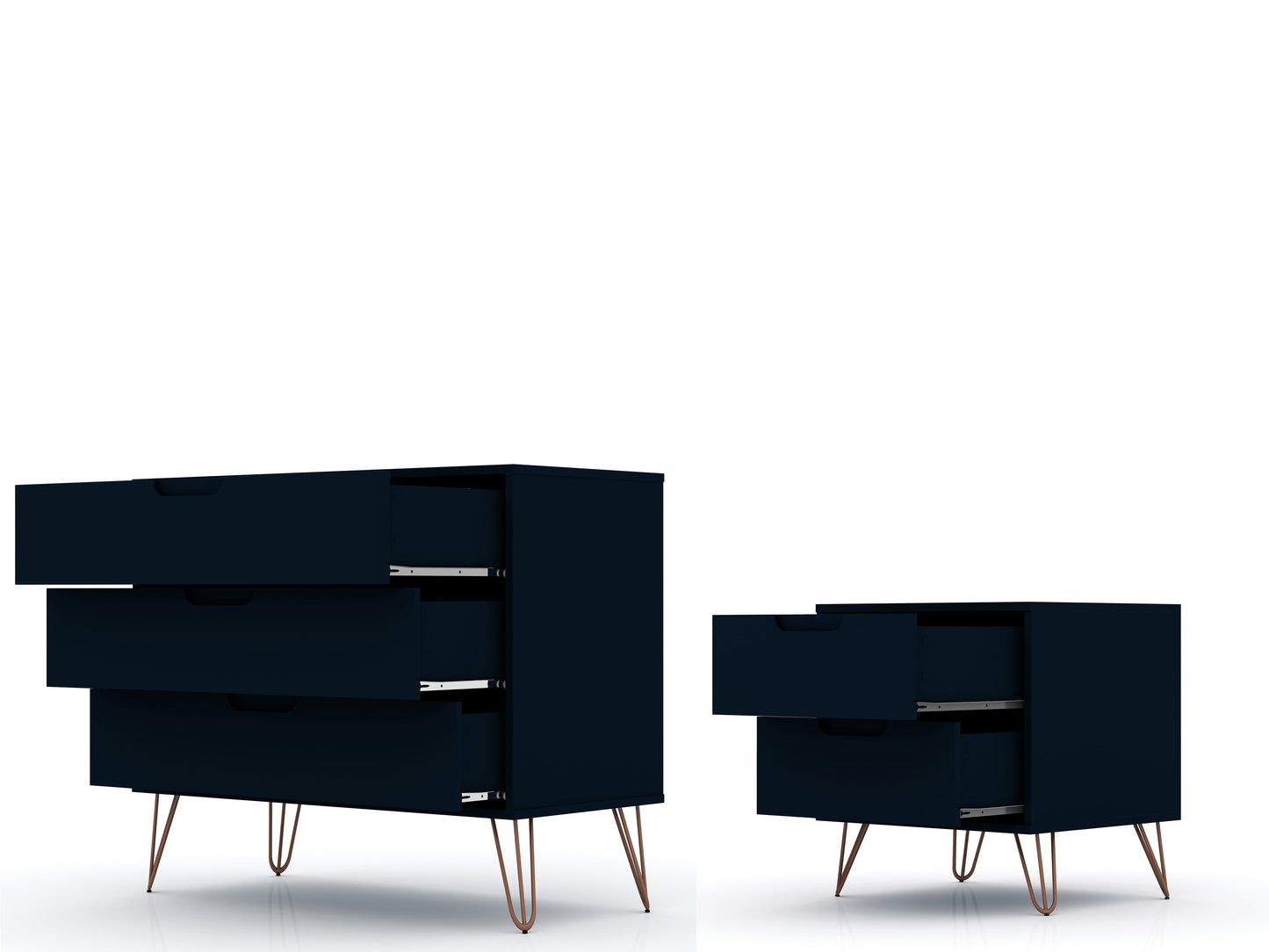 Manhattan Comfort 2-Piece Rockefeller Dresser and Nightstand