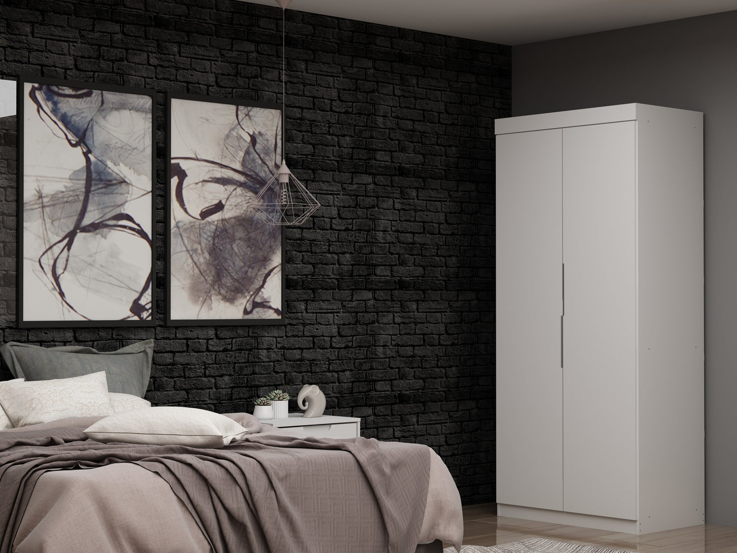 Manhattan Comfort Mulberry Wardrobe/ Armoire/ Closet