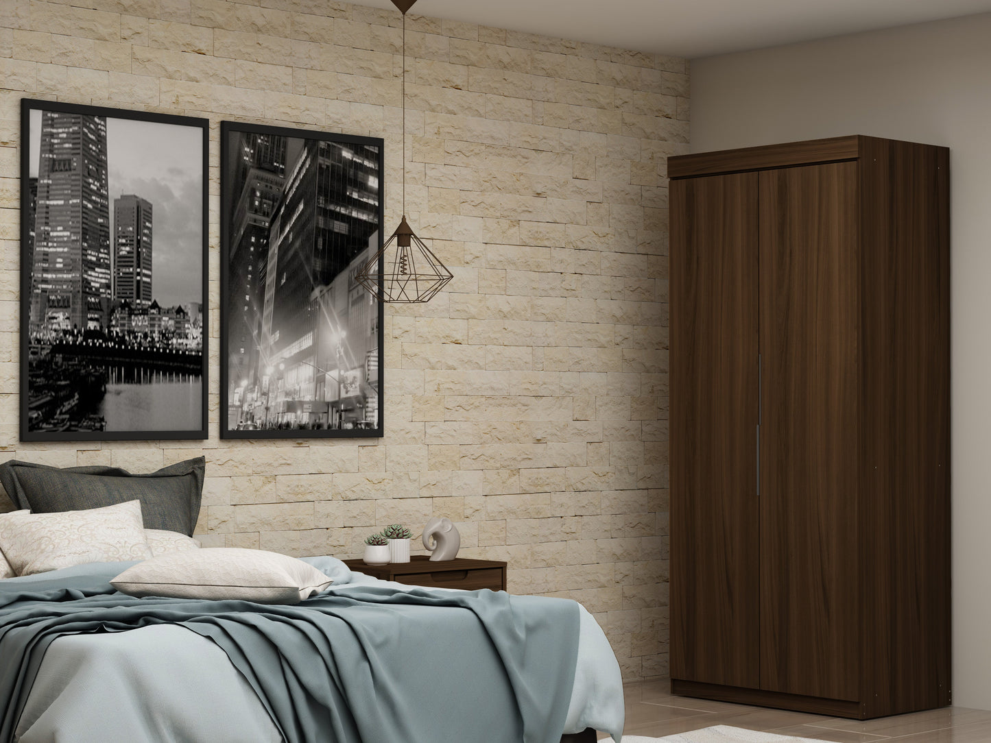 Manhattan Comfort Mulberry Wardrobe/ Armoire/ Closet