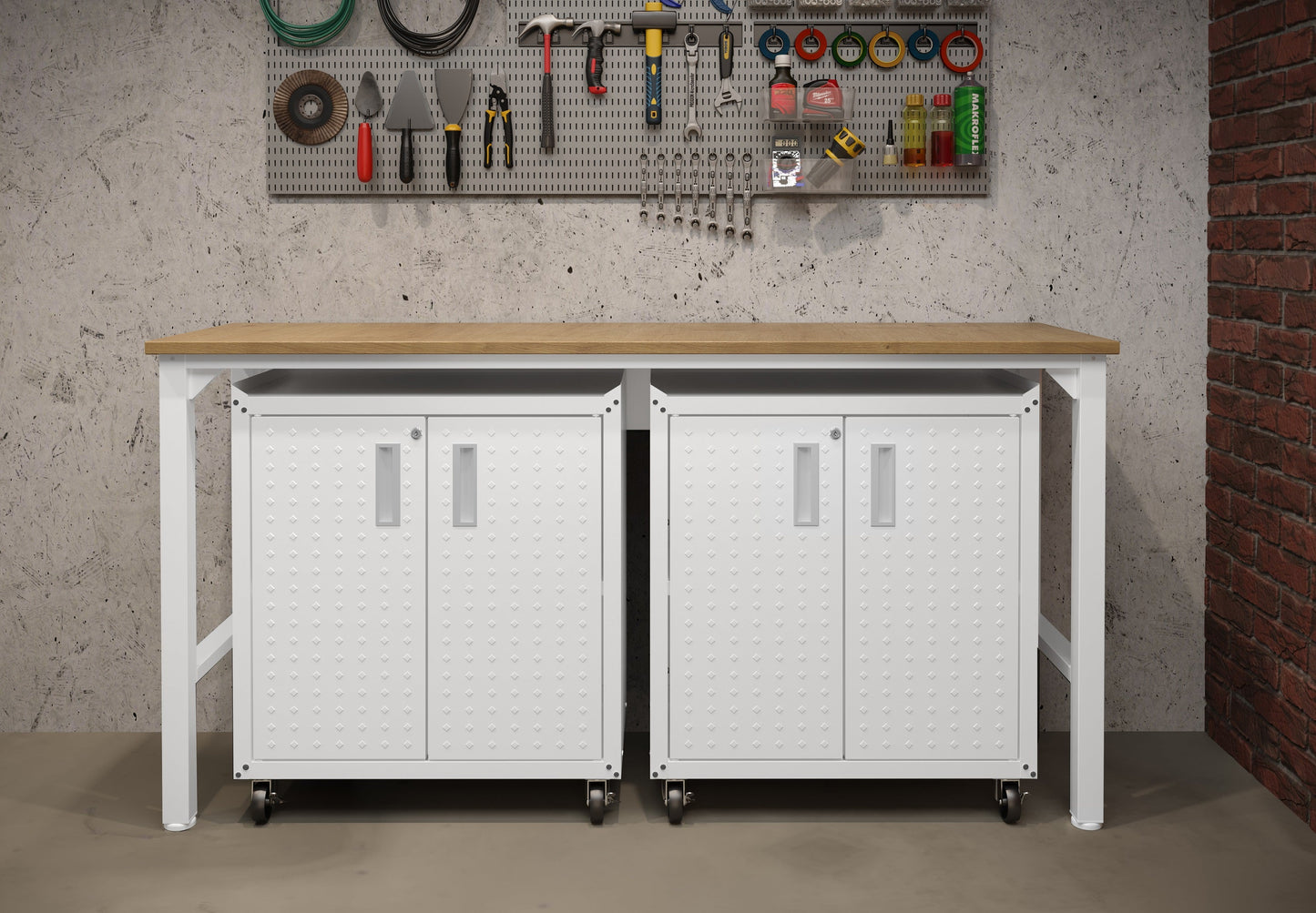 Manhattan Comfort 3-Piece Fortress Garage Set