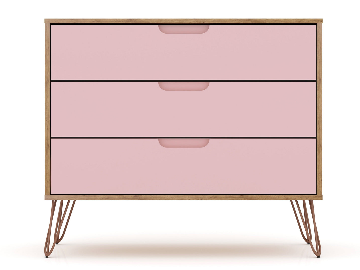 Manhattan Comfort 3-Piece Rockefeller Bedroom Dresser Set