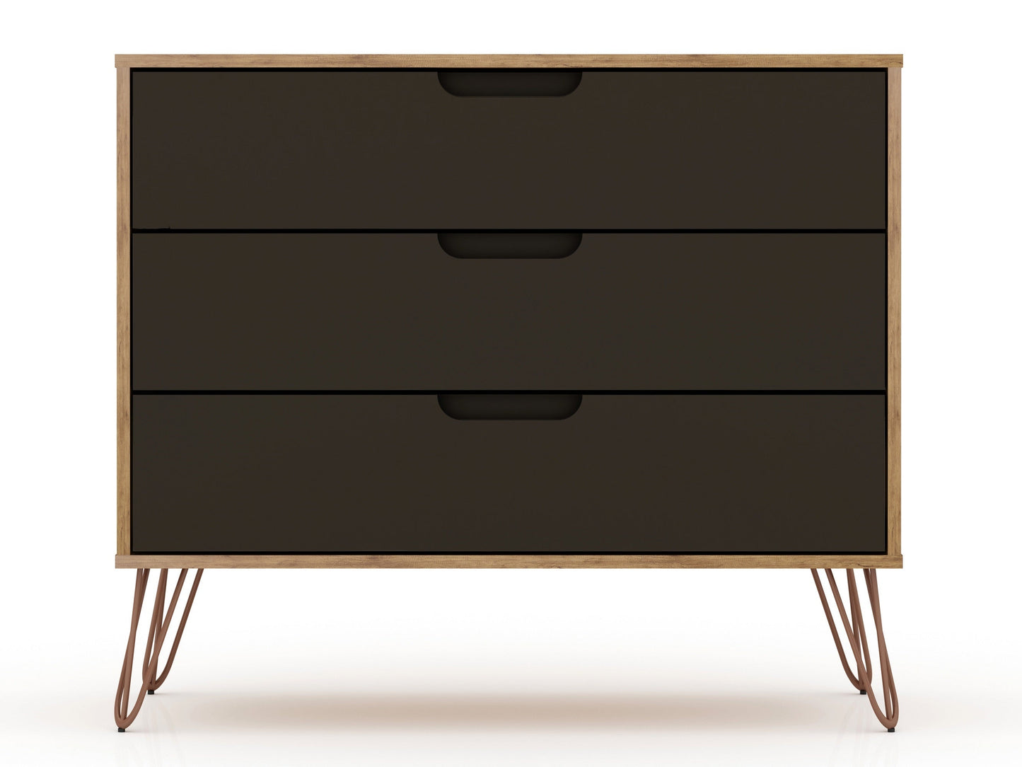 Manhattan Comfort 3-Piece Rockefeller Bedroom Dresser Set