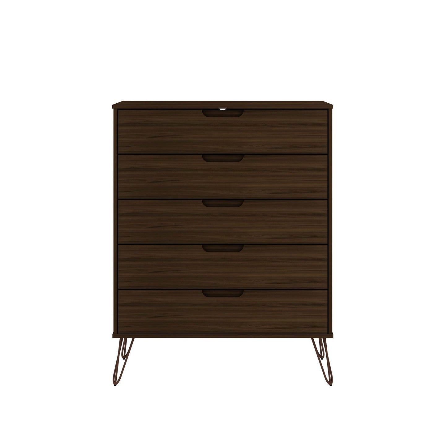 Manhattan Comfort 2-Piece Rockefeller Tall Dresser and Nightstand
