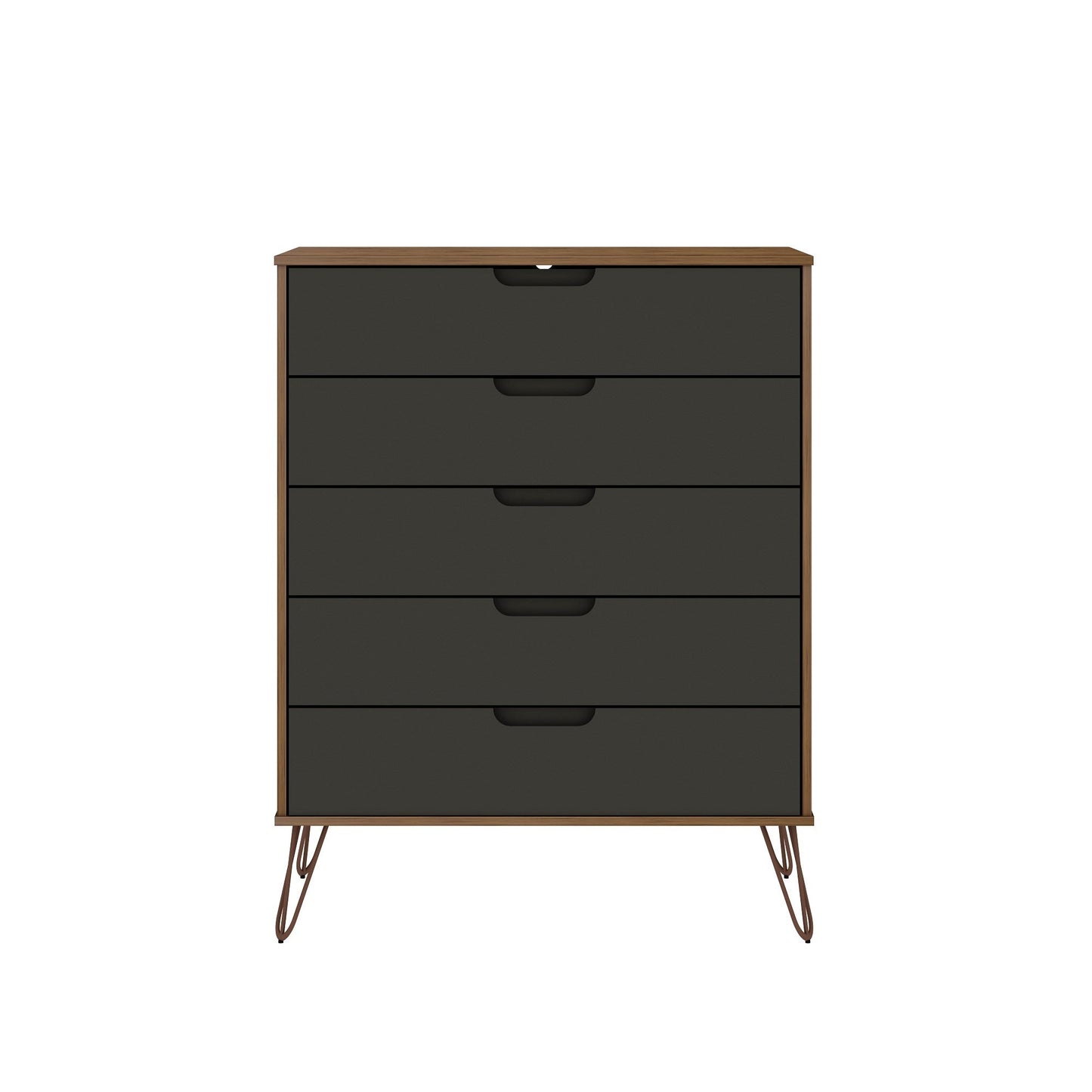 Manhattan Comfort 2-Piece Rockefeller Tall Dresser and Nightstand