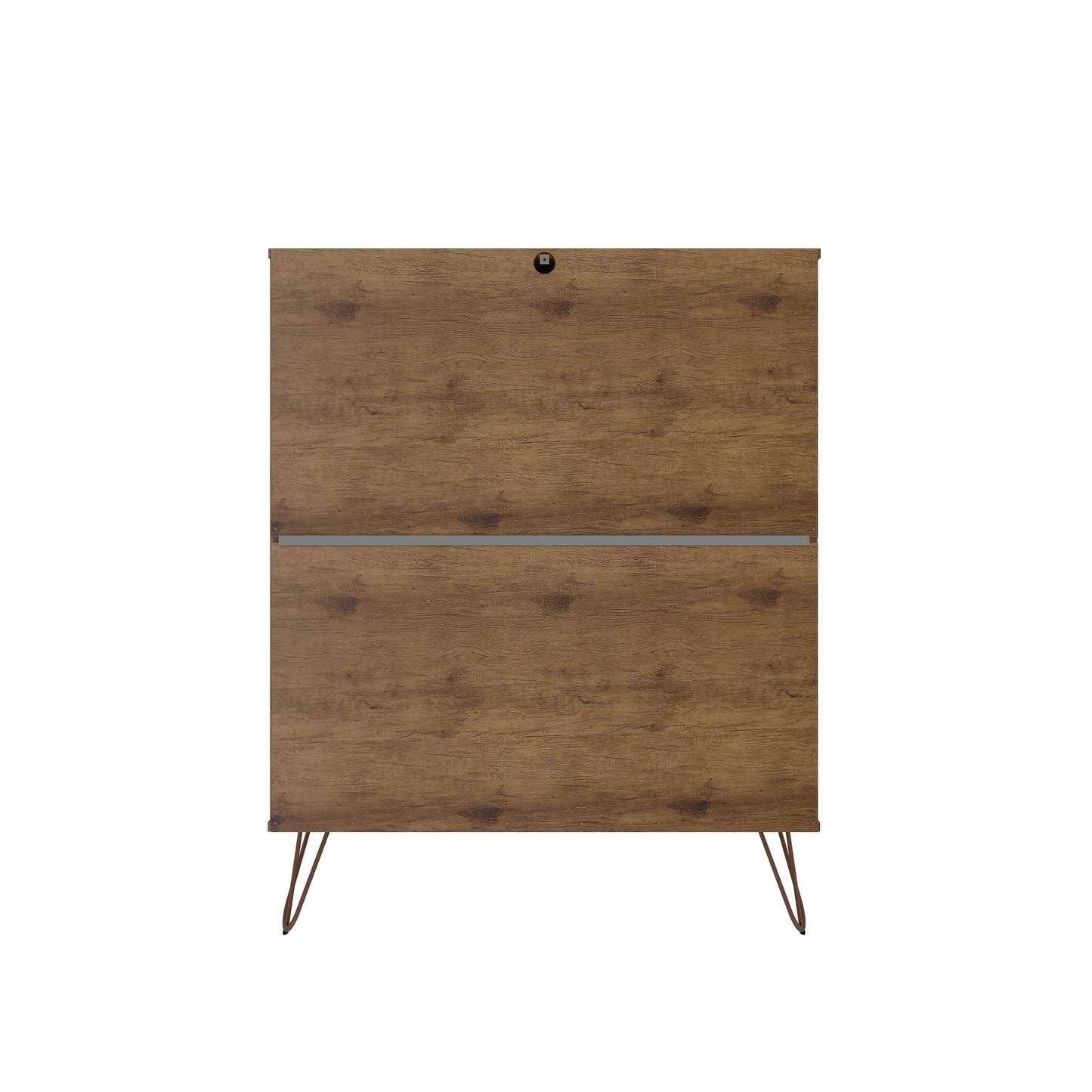 Manhattan Comfort 2-Piece Rockefeller Tall Dresser and Nightstand