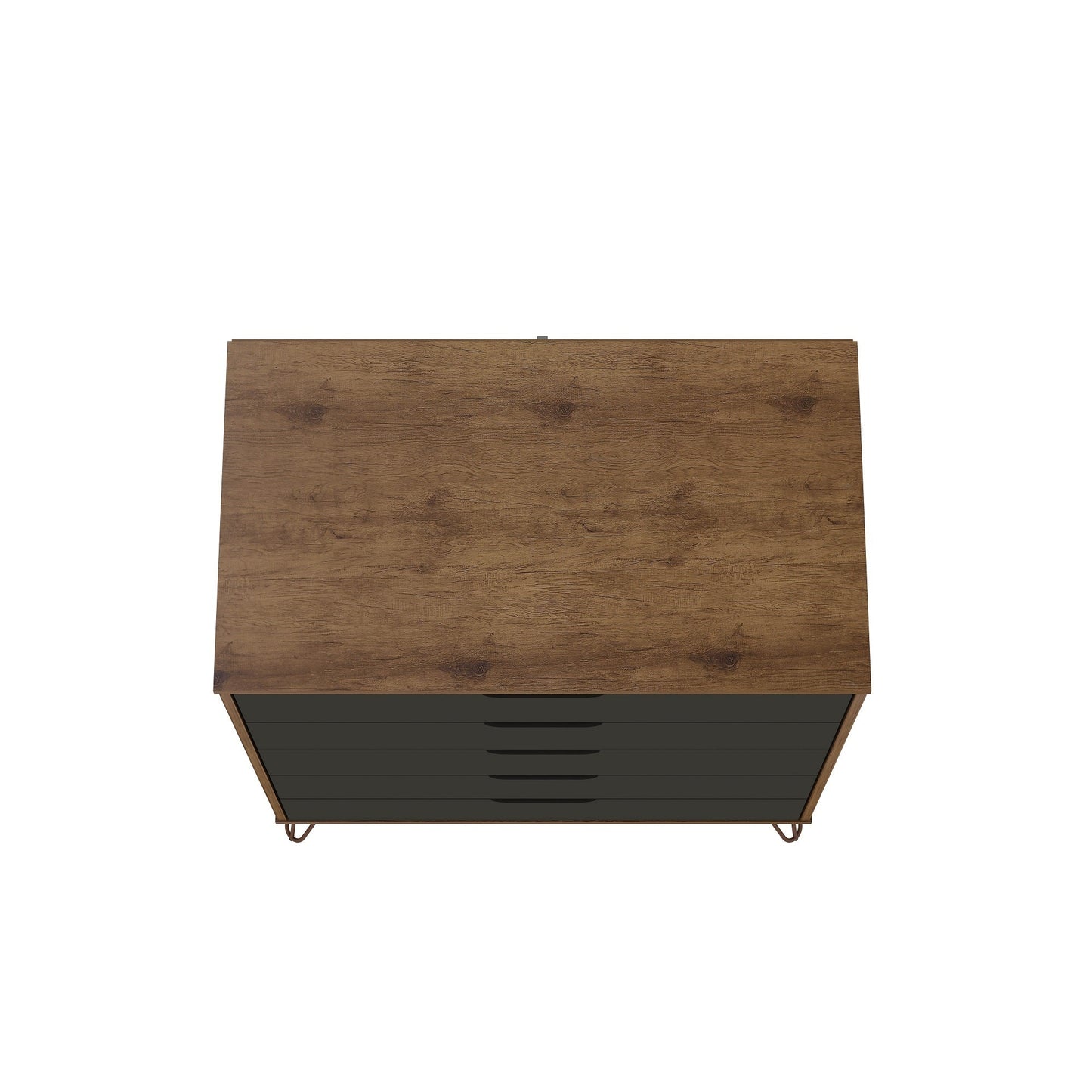 Manhattan Comfort 2-Piece Rockefeller Tall Dresser and Nightstand