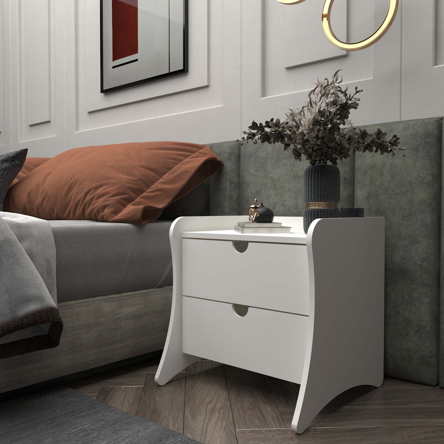 Manhattan Comfort Coney Nightstand