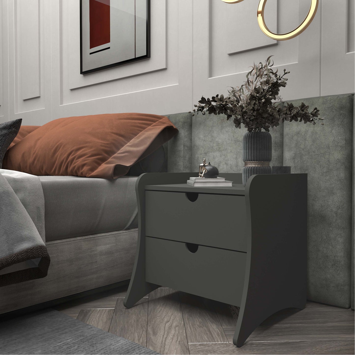 Manhattan Comfort Coney Nightstand