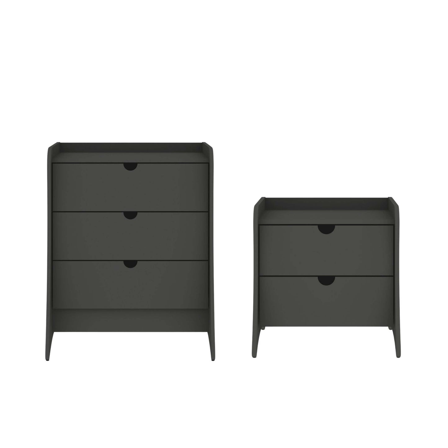 Manhattan Comfort 2-Piece Coney Dresser and Nightstand