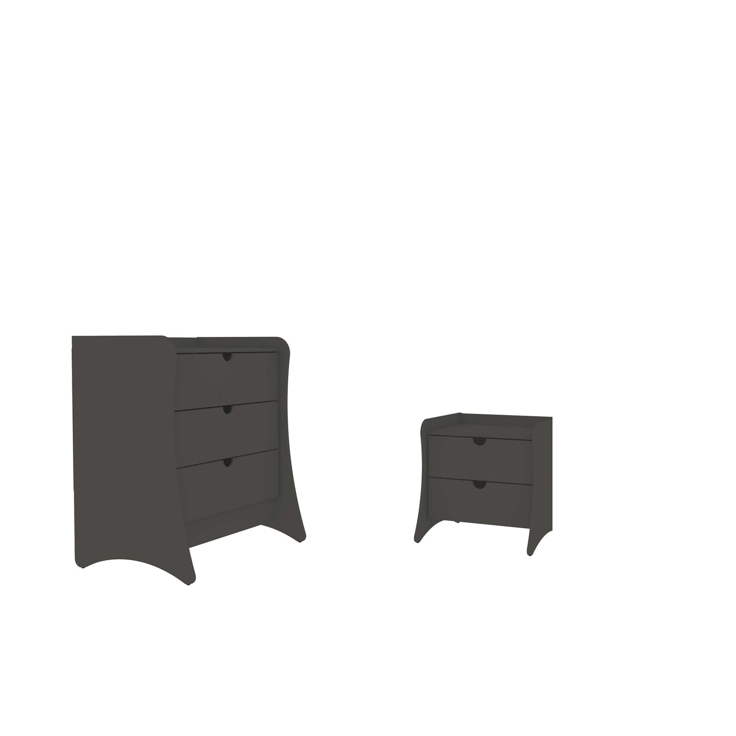 Manhattan Comfort 2-Piece Coney Dresser and Nightstand
