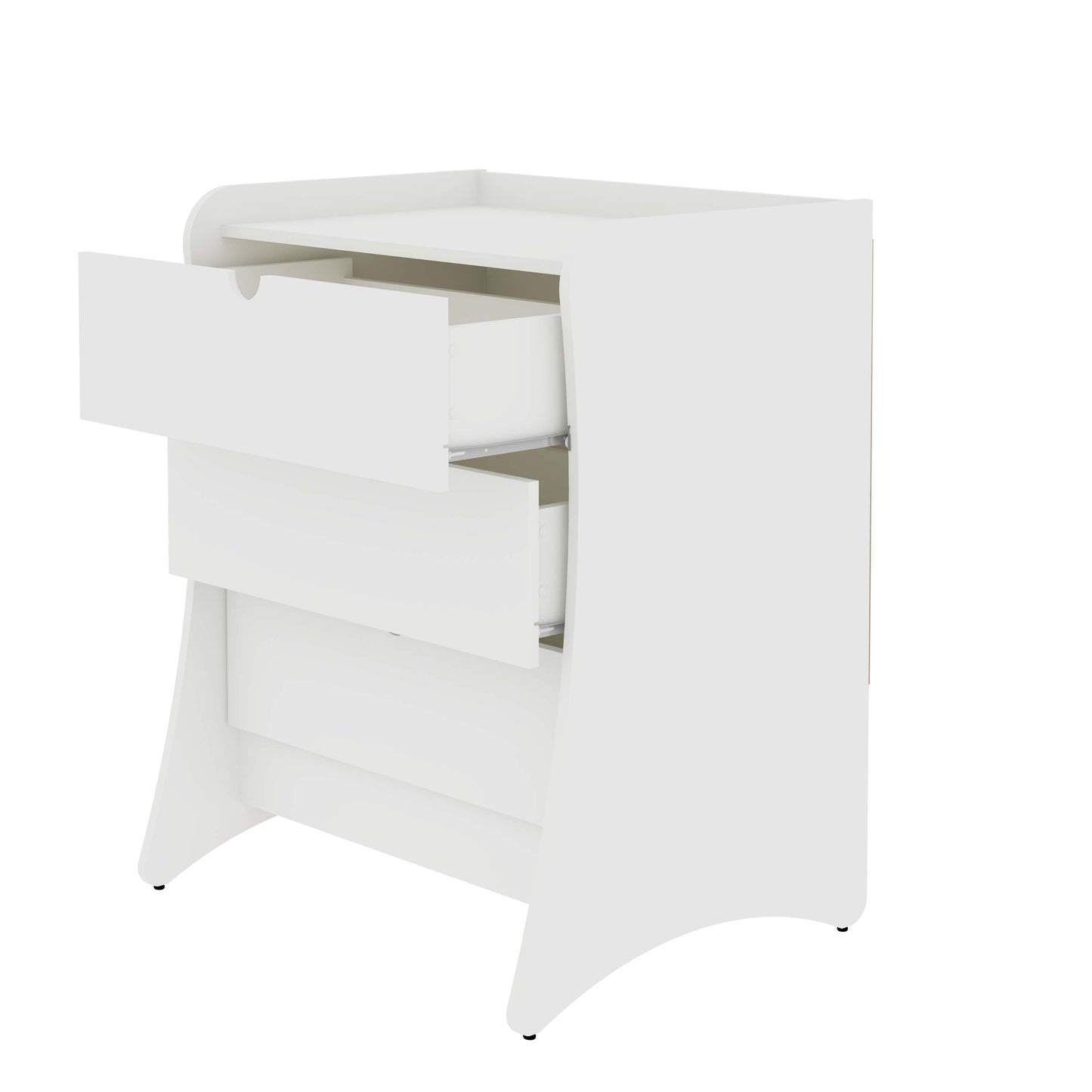 Manhattan Comfort 3-Piece Coney Dresser and 2 Nightstands