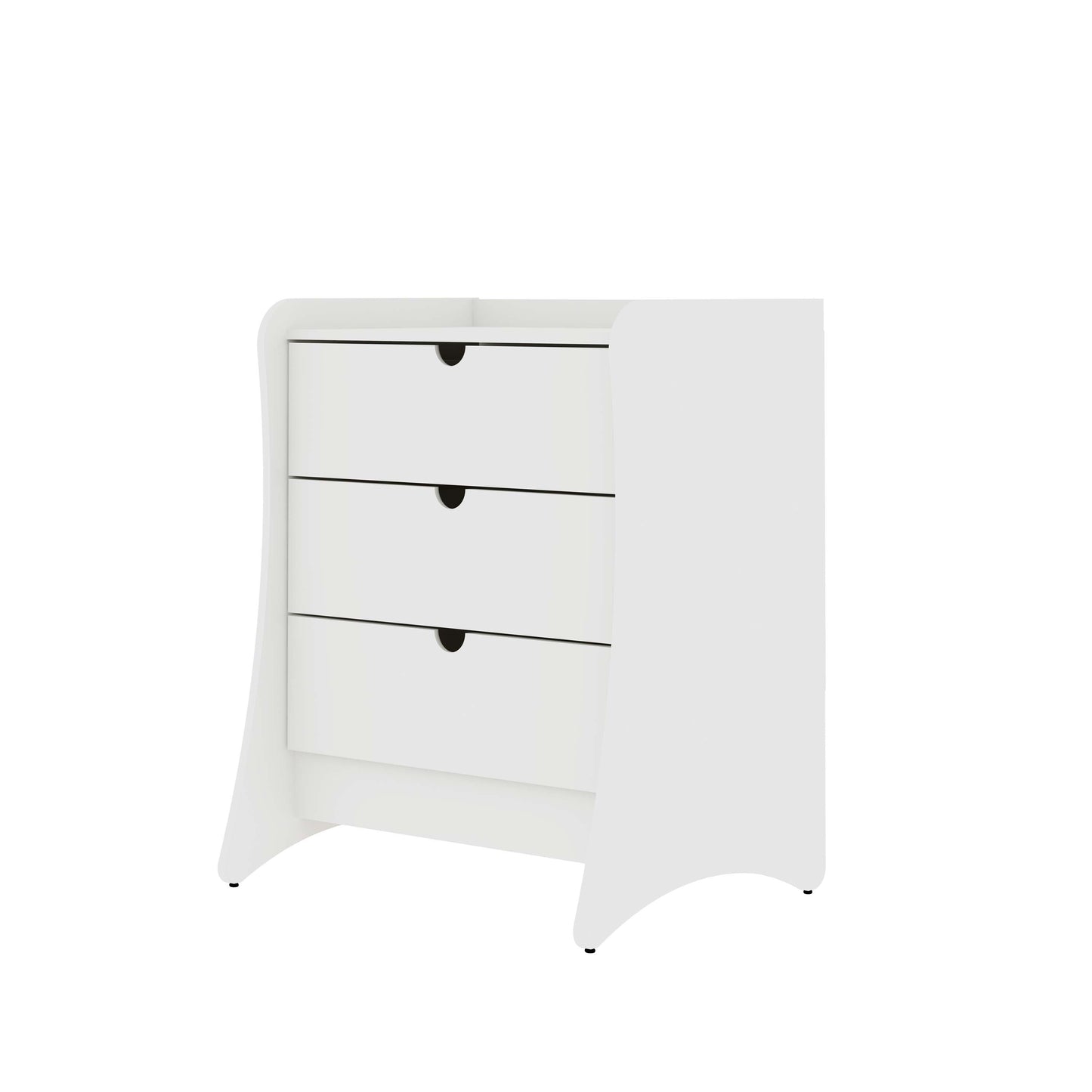 Manhattan Comfort 3-Piece Coney Dresser and 2 Nightstands