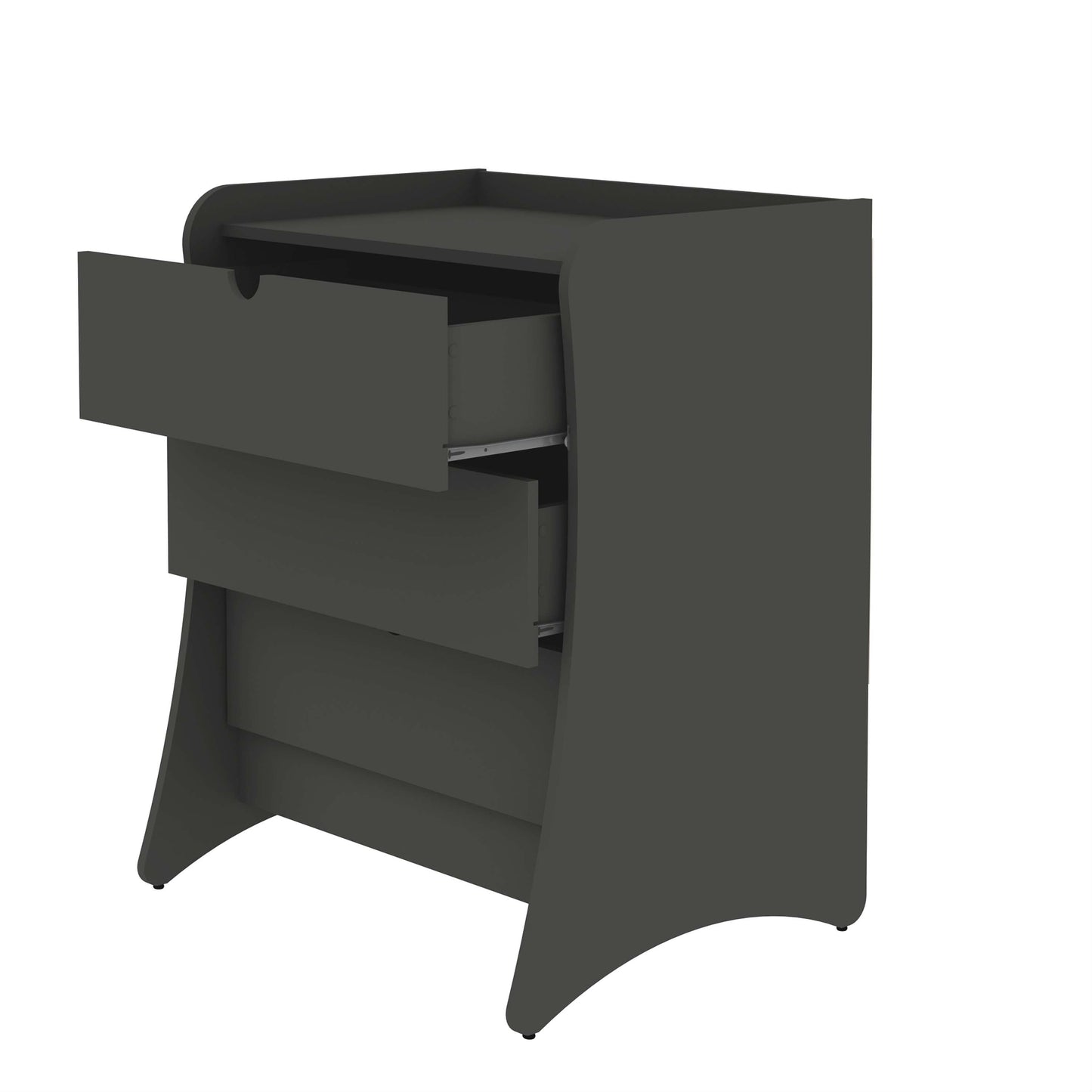 Manhattan Comfort 3-Piece Coney Dresser and 2 Nightstands