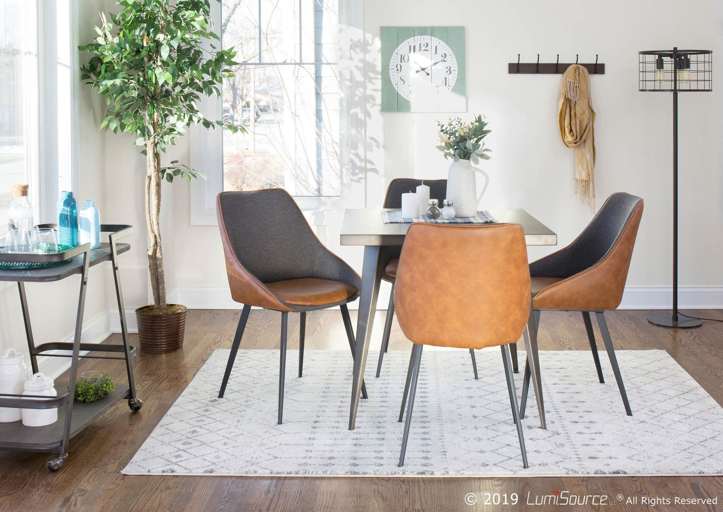 Majestic Office Furniture Two-tone Chair - Set of 2