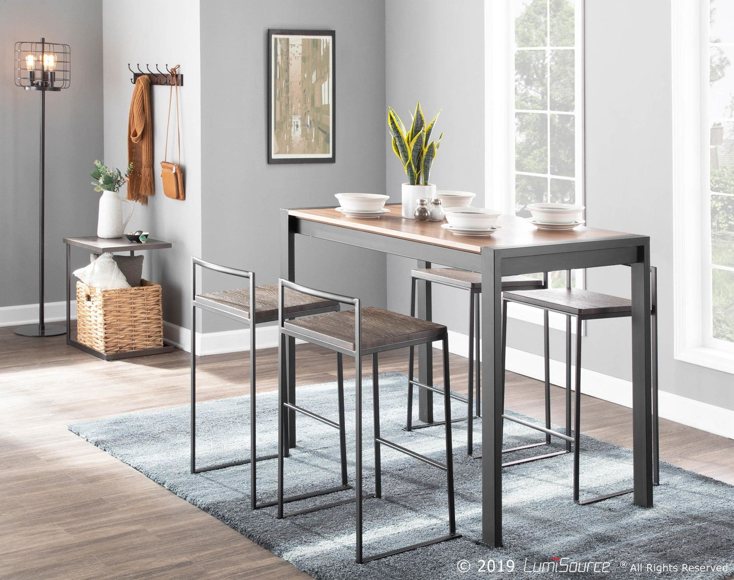 Majestic Office Furniture Stacker 26" Fixed-Height Counter Stool - Set Of 3