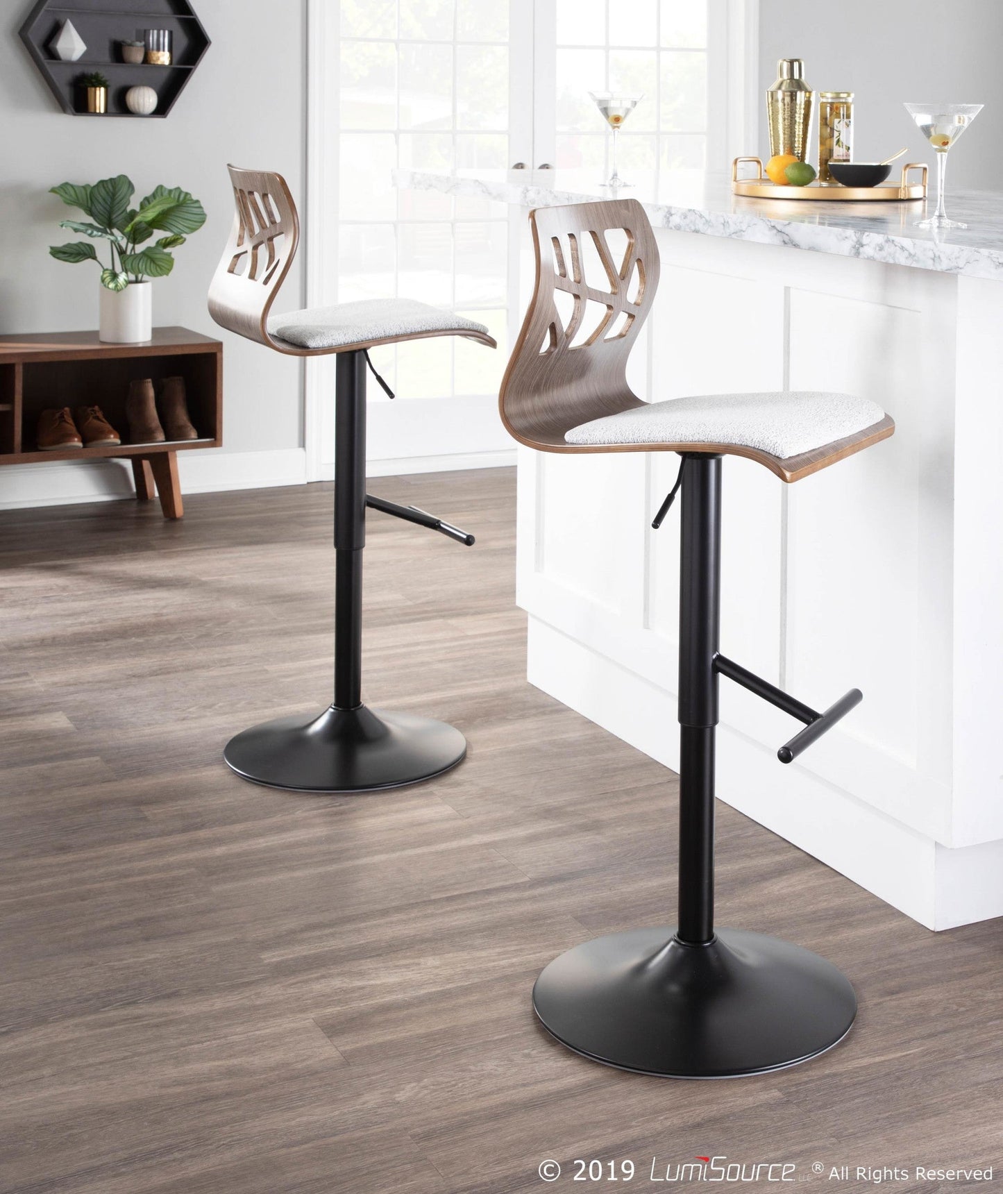 Majestic Office Furniture Adjustable Barstool