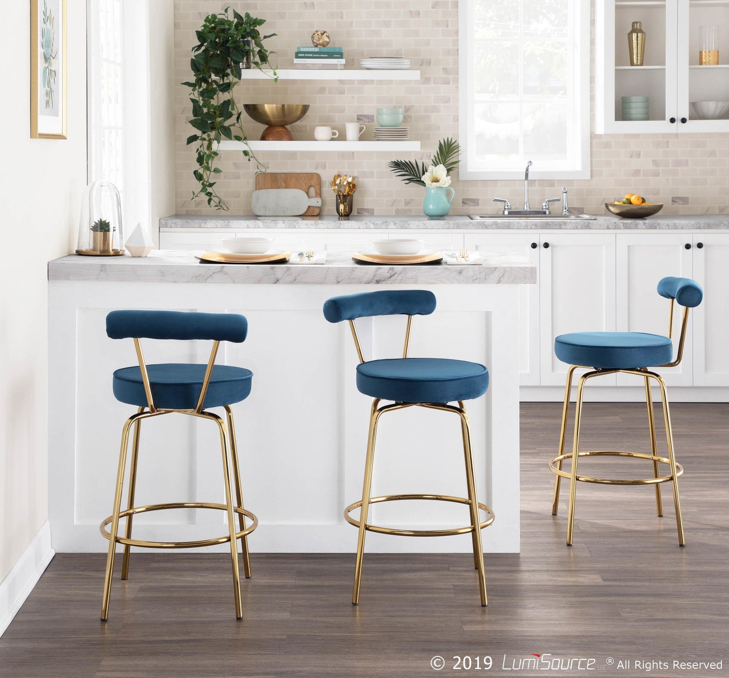 Majestic Office Furniture 26" Fixed-Height Counter Stool - Set of 2