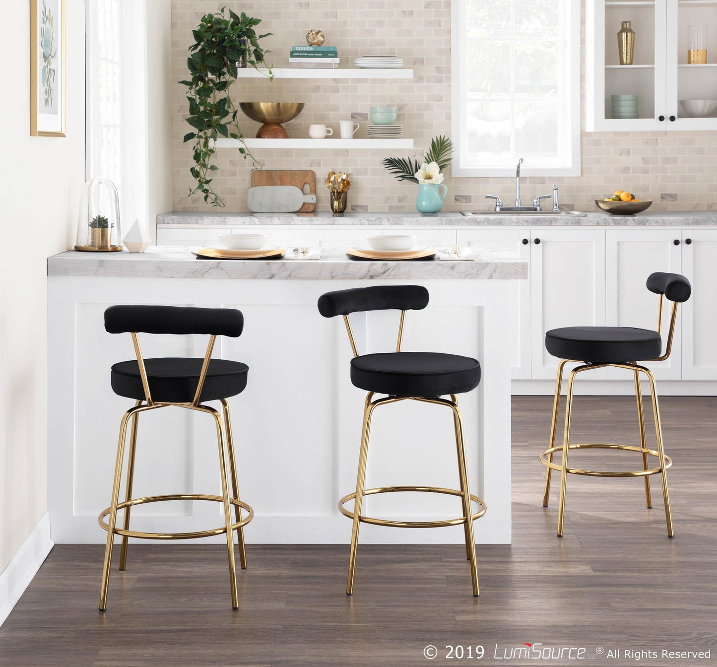 Majestic Office Furniture 26" Fixed-Height Counter Stool - Set of 2