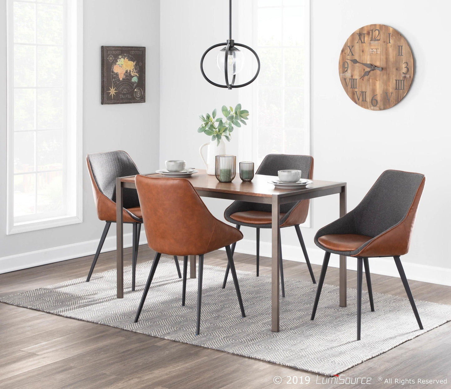 Majestic Office Furniture Two-tone Chair - Set of 2