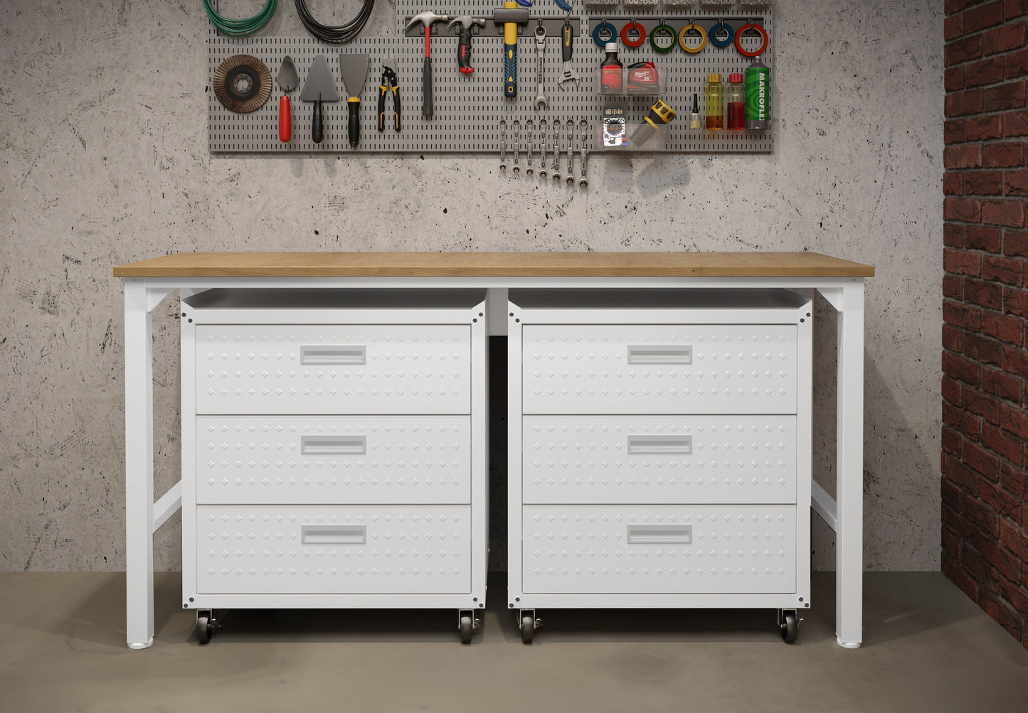 Manhattan Comfort 3-Piece Fortress Garage Set