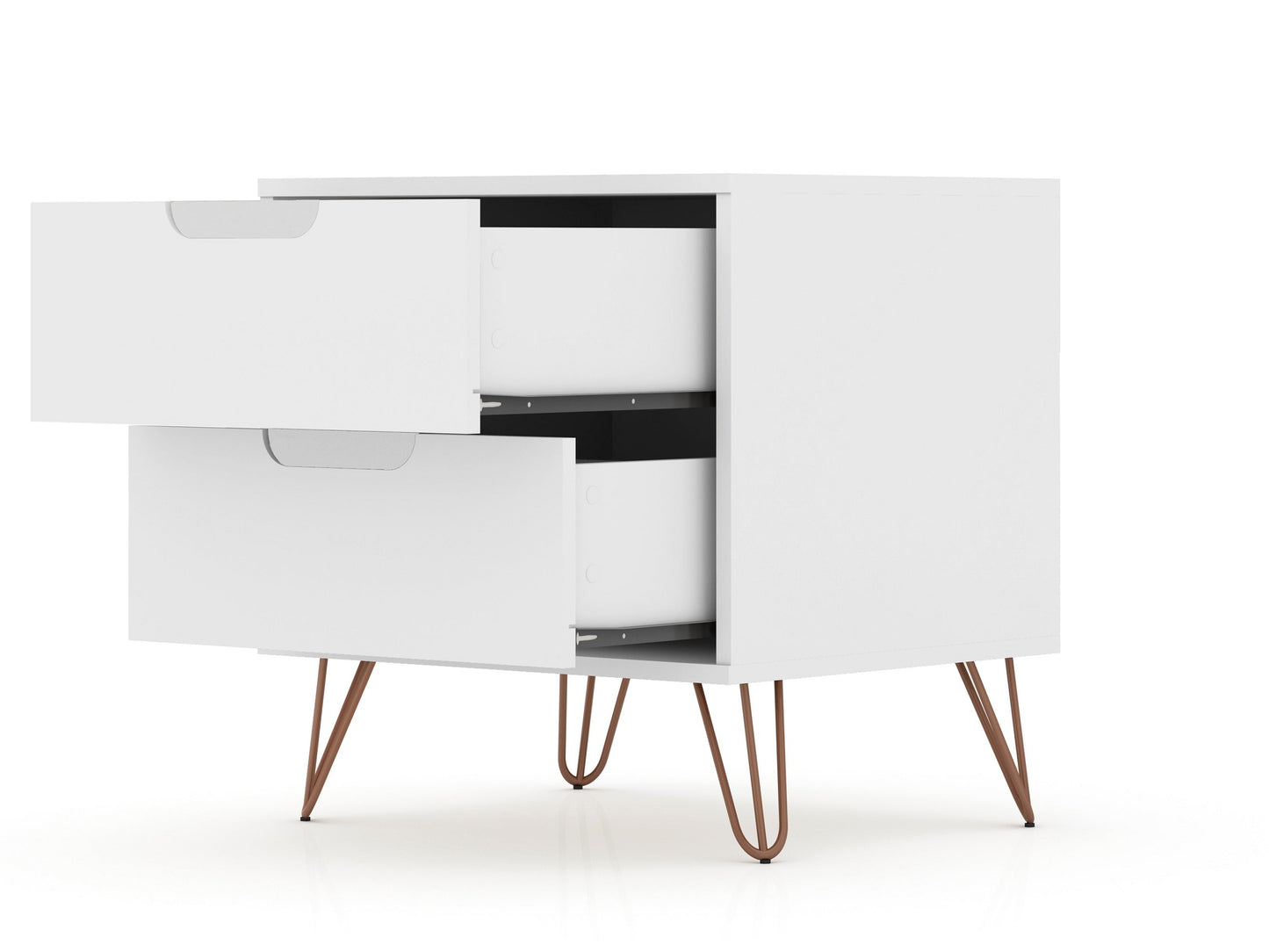Manhattan Comfort Rockefeller Nightstand - Set of 2