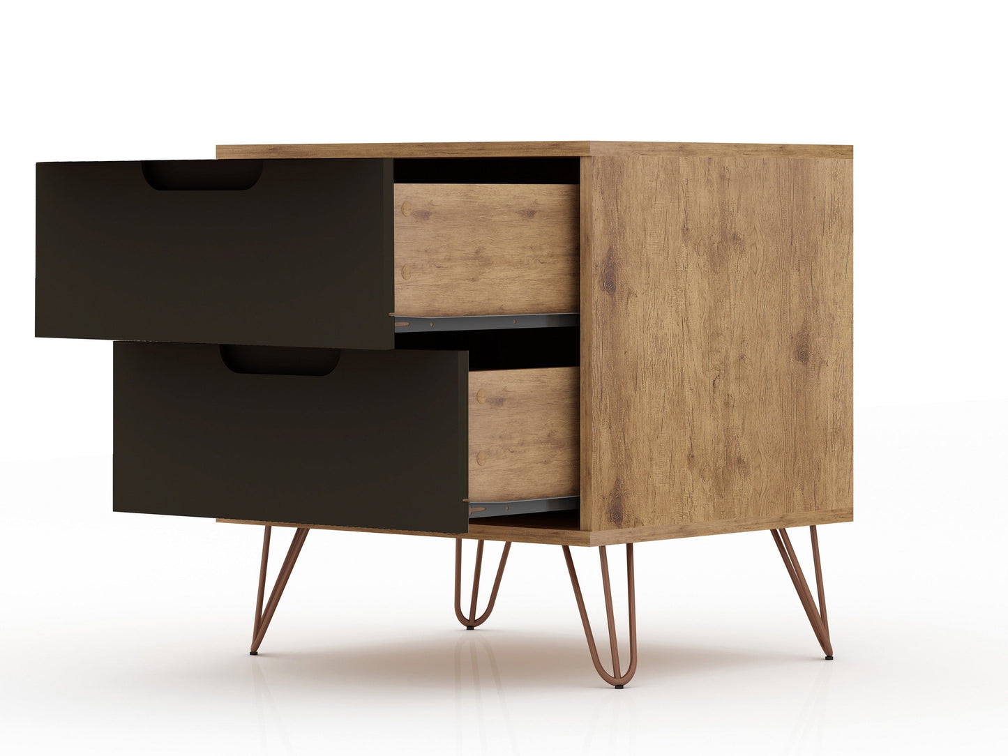 Manhattan Comfort Rockefeller Nightstand - Set of 2