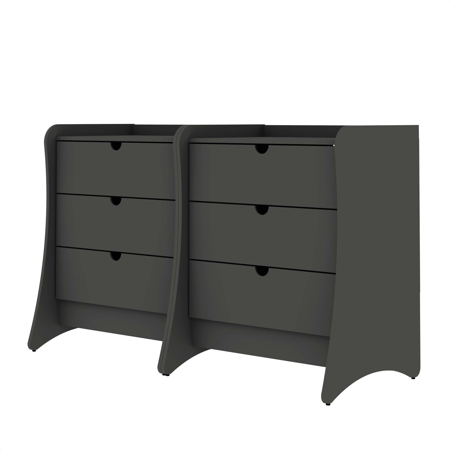 Manhattan Comfort Coney Dresser - Set of 2