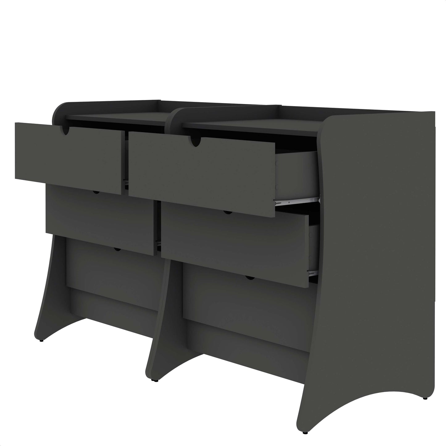 Manhattan Comfort Coney Dresser - Set of 2