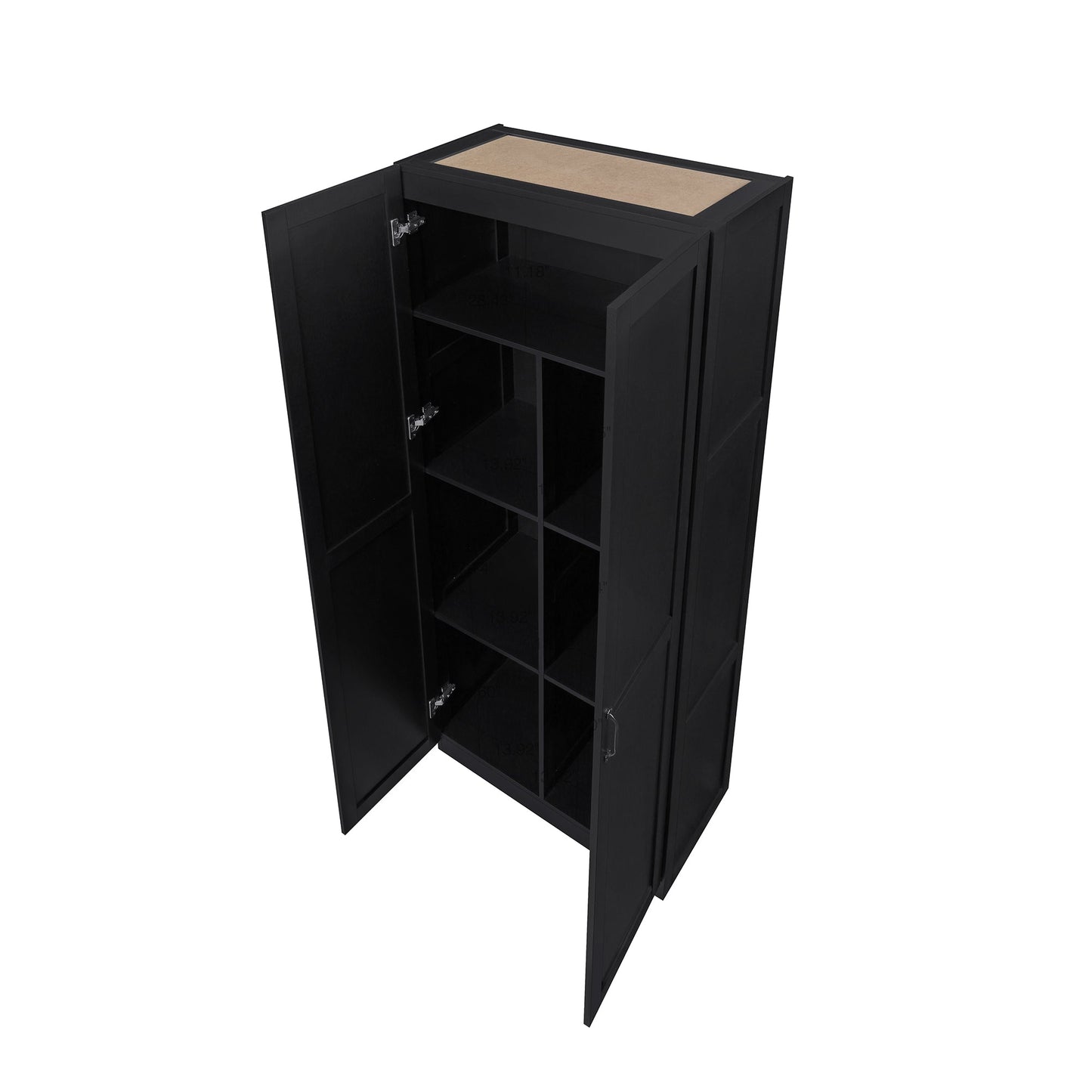 Manhattan Comfort Hopkins Storage Closet - Set of 2