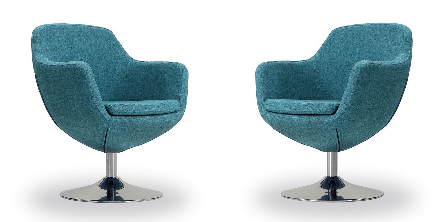 Manhattan Comfort Caisson Swivel Accent Chair