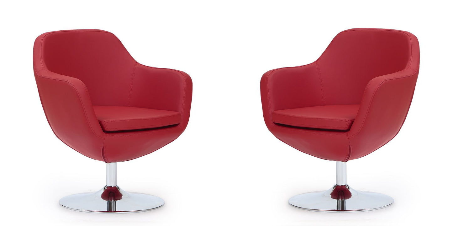 Manhattan Comfort Caisson Swivel Accent Chair
