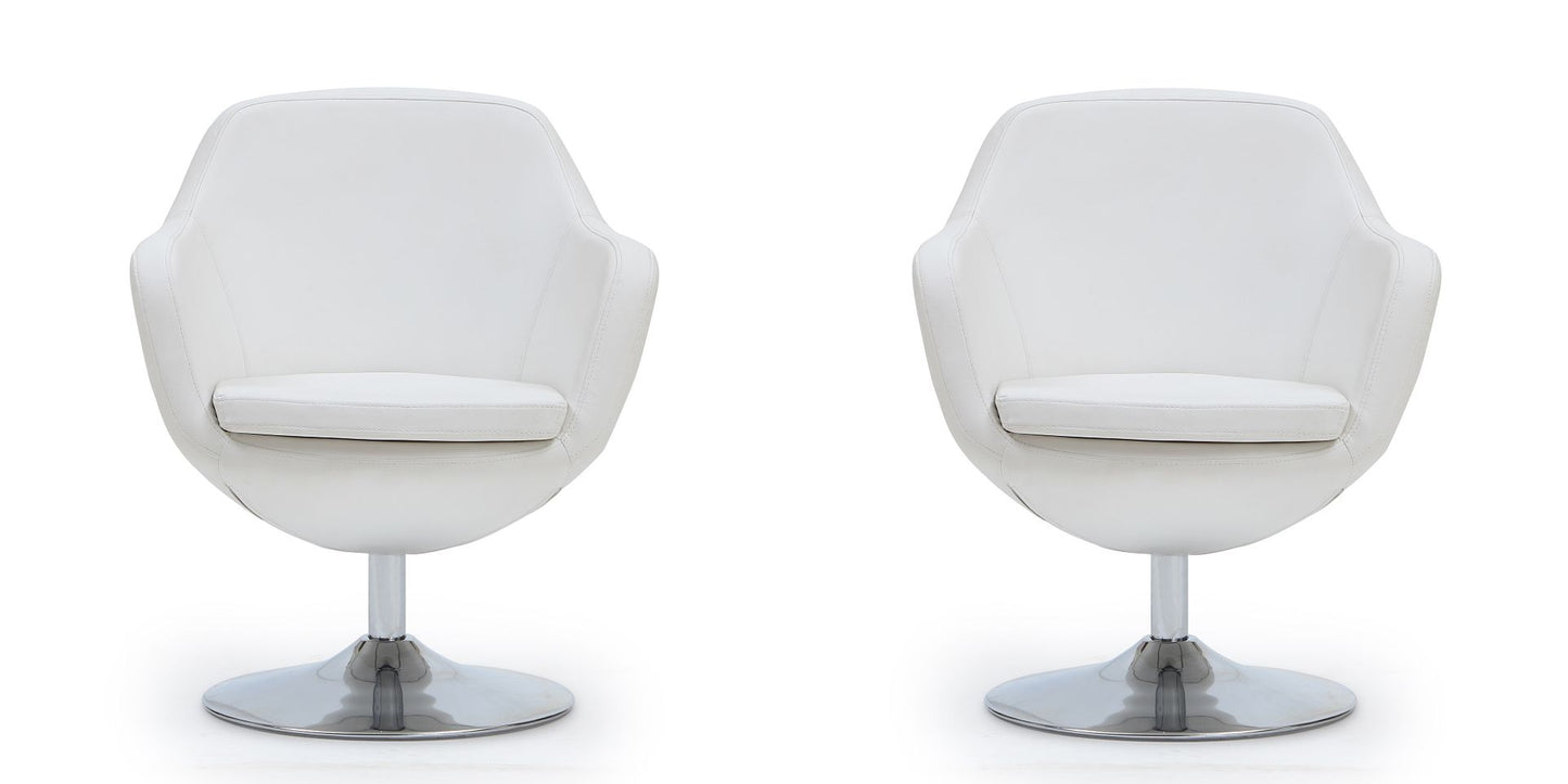 Manhattan Comfort Caisson Swivel Accent Chair