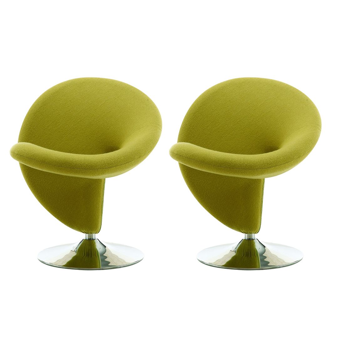 Manhattan Comfort Curl Swivel Accent Chair