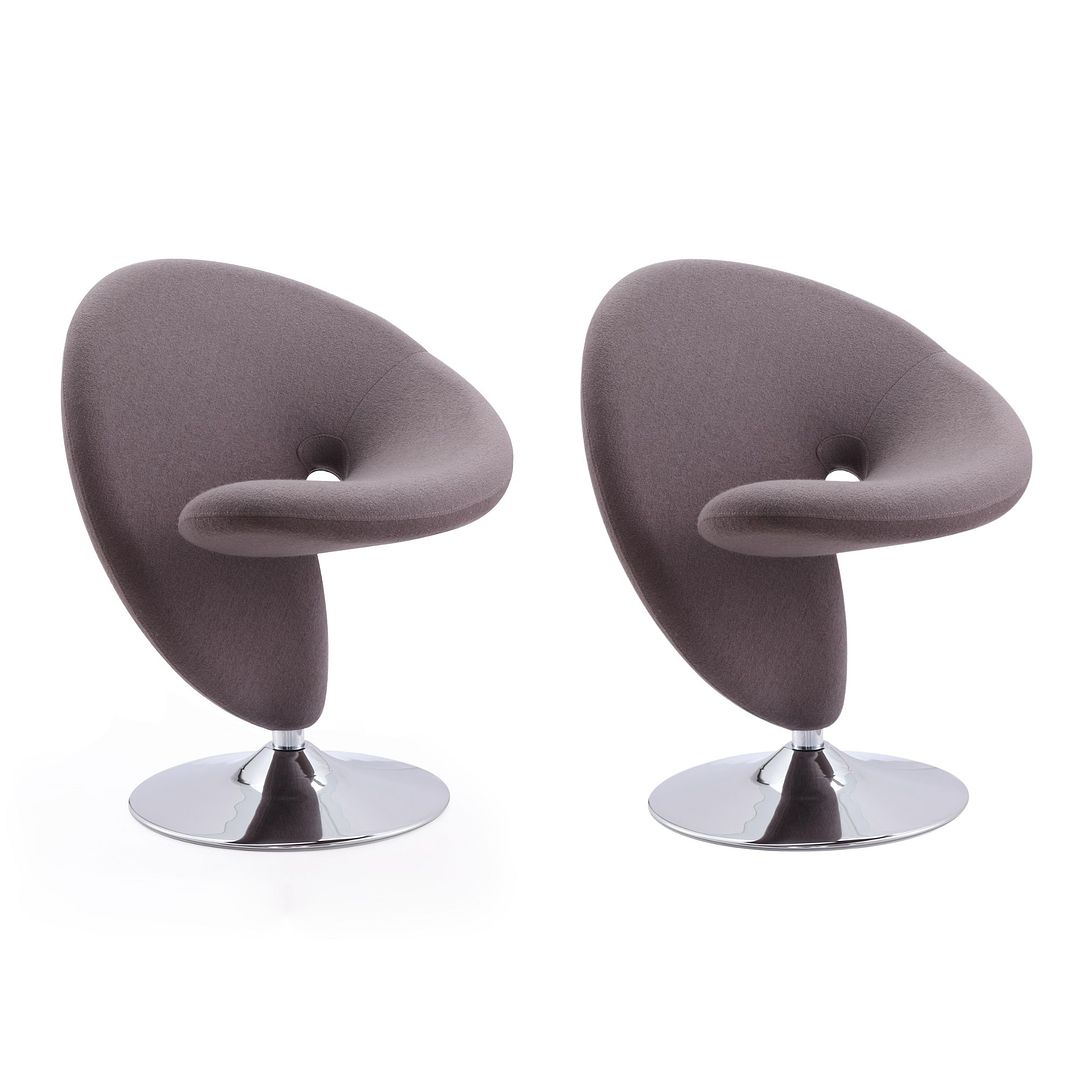 Manhattan Comfort Curl Swivel Accent Chair