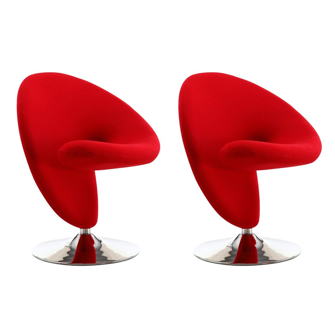 Manhattan Comfort Curl Swivel Accent Chair