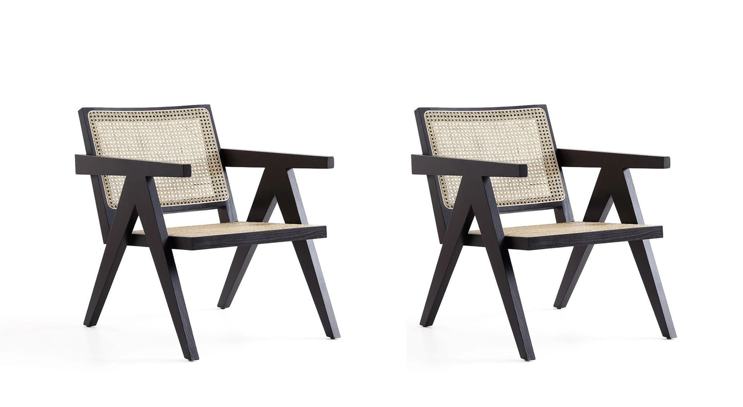 Manhattan Comfort Hamlet Cane Accent Chair