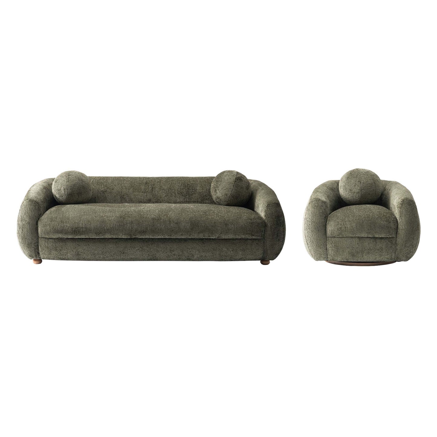 Manhattan Comfort 2-Piece Tribeca Sofa and Accent Chair