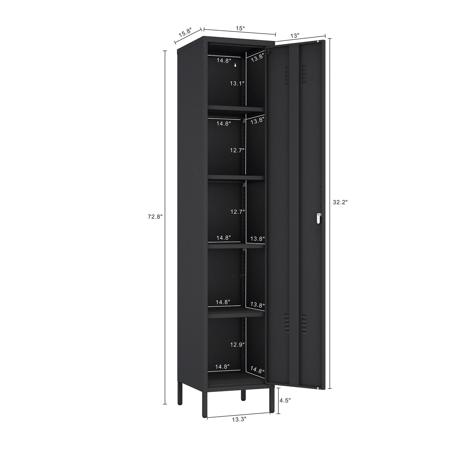 Manhattan Comfort 2-Piece Naomi Accent Cabinet and Storage Cabinet