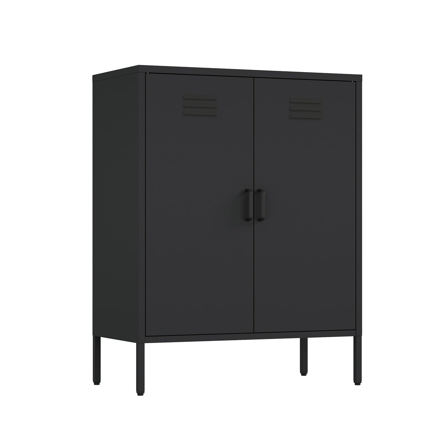 Manhattan Comfort 2-Piece Naomi Accent Cabinet and Storage Cabinet