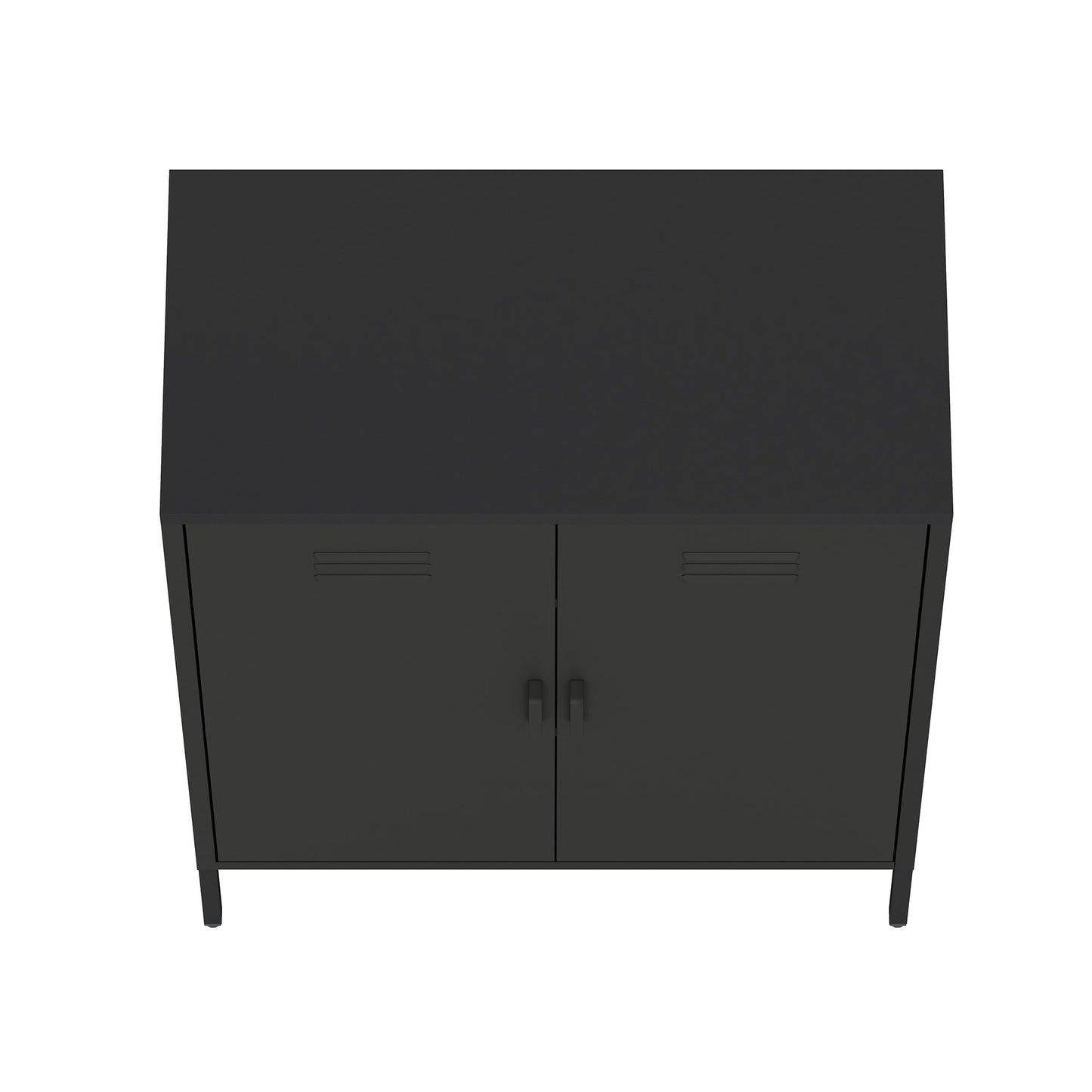 Manhattan Comfort 2-Piece Naomi Accent Cabinet and Storage Cabinet