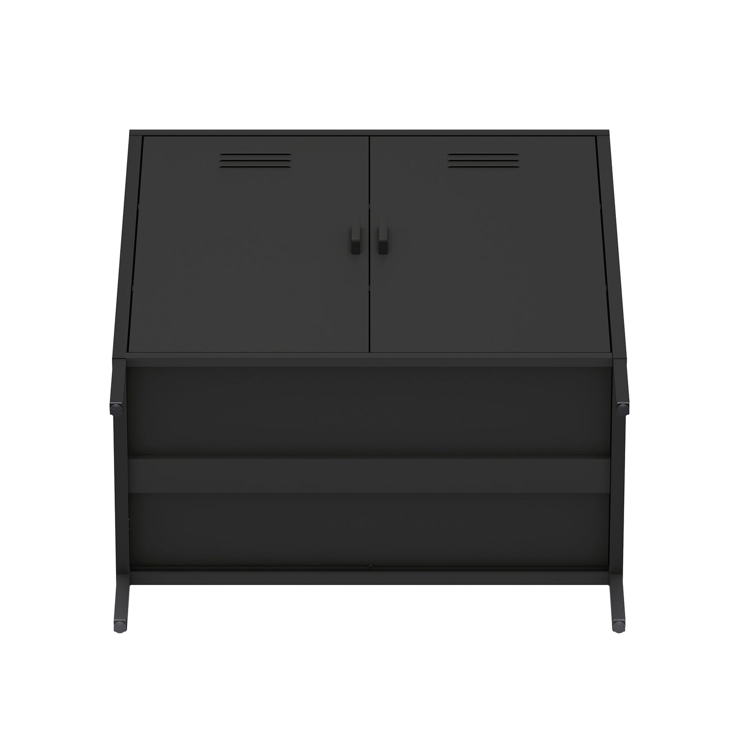 Manhattan Comfort 2-Piece Naomi Accent Cabinet and Storage Cabinet