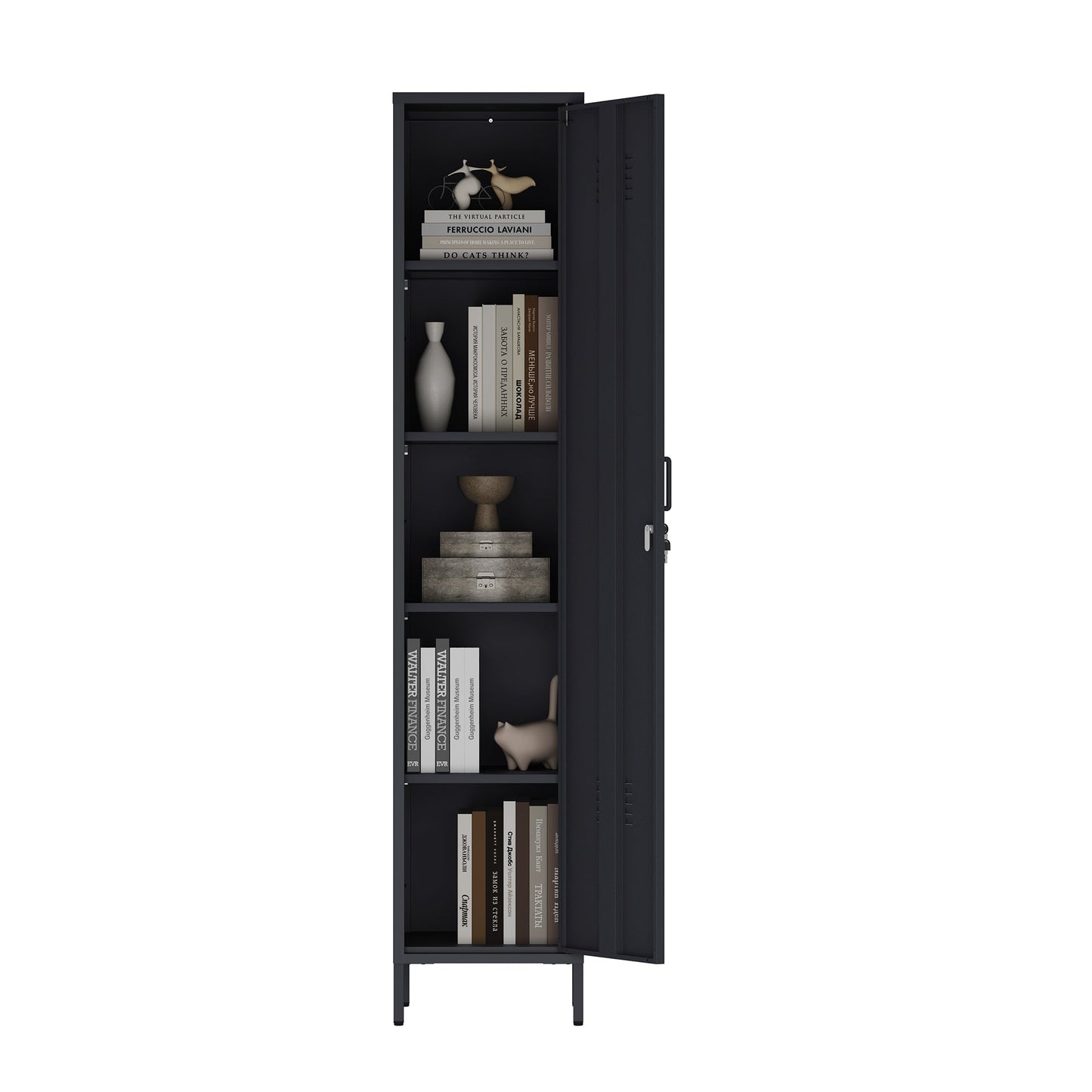 Manhattan Comfort 2-Piece Naomi Accent Cabinet and Storage Cabinet