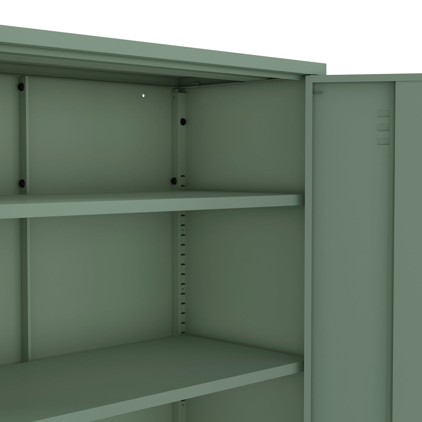 Manhattan Comfort 2-Piece Naomi Accent Cabinet and Storage Cabinet