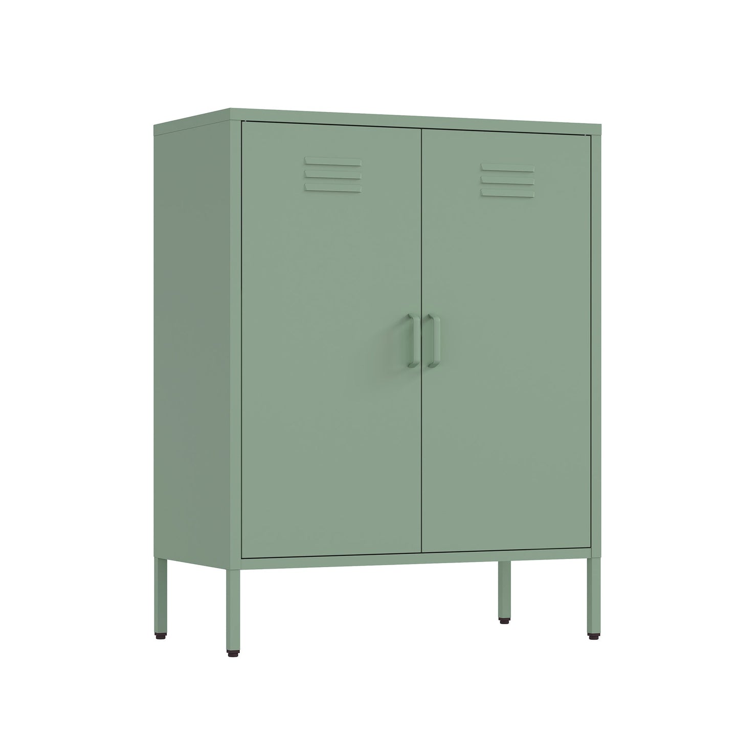 Manhattan Comfort 2-Piece Naomi Accent Cabinet and Storage Cabinet