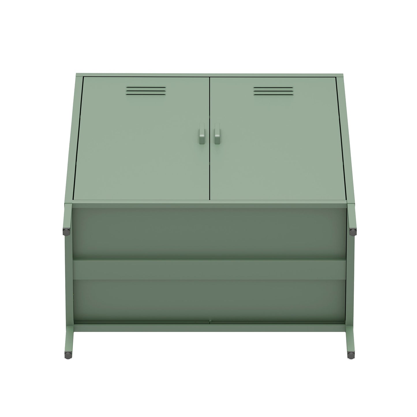 Manhattan Comfort 2-Piece Naomi Accent Cabinet and Storage Cabinet