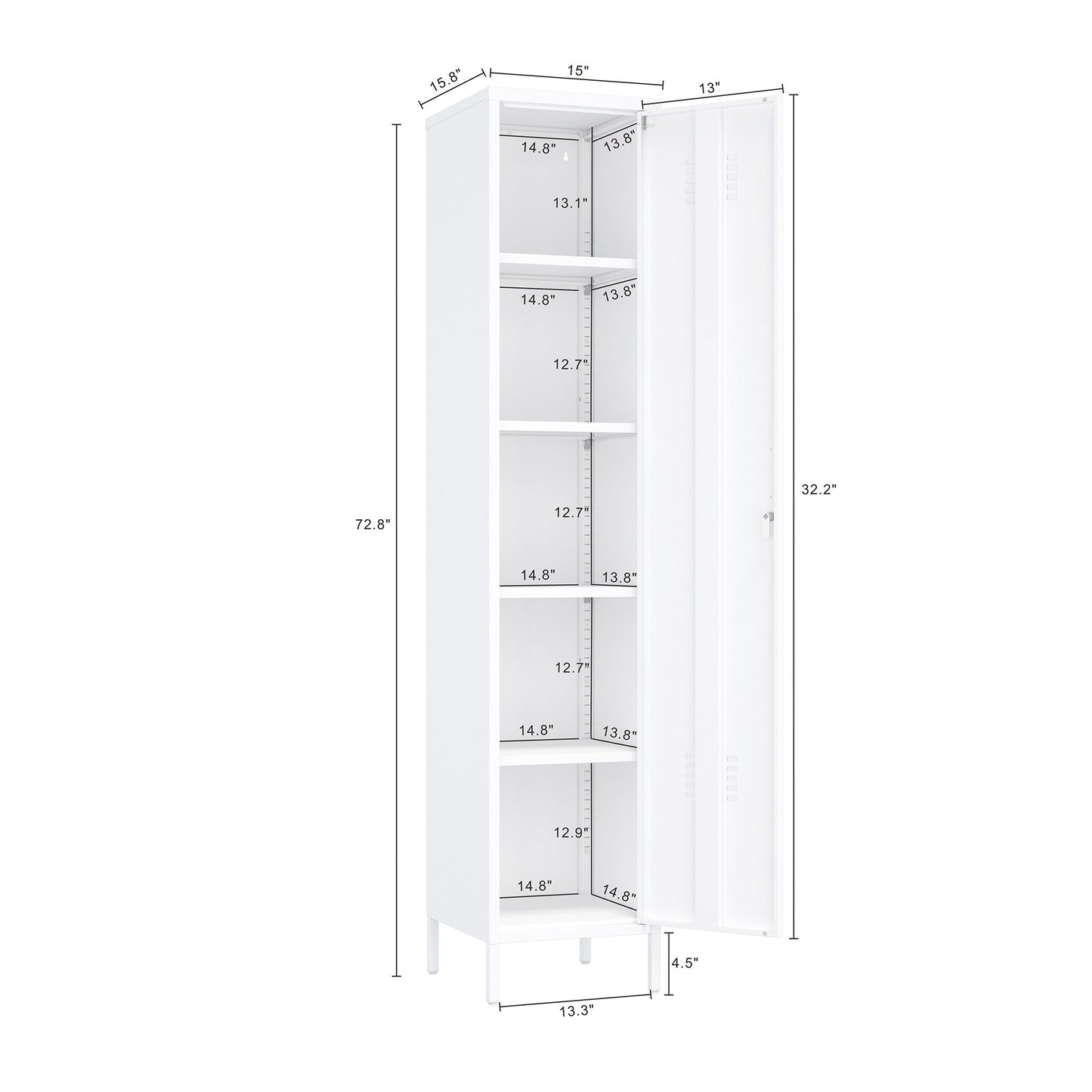 Manhattan Comfort 2-Piece Naomi Accent Cabinet and Storage Cabinet